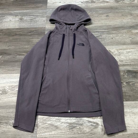 The North Face Fleece Jacket Mezzaluna Purple Womens S Athletic Sporty Full‎ Zip - Picture 1 of 9